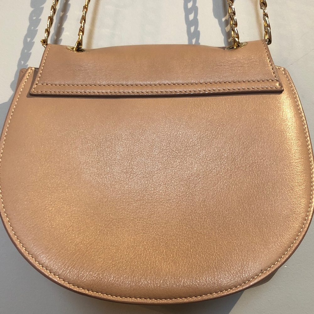 Cuyana Mini Saddle Bag Dusty Pink Quartz Leather Shoulder Bag A1 - Picture 6 of 11